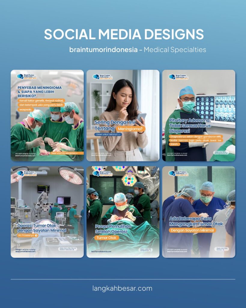 Contoh desain konten Instagram Brain Tumor Indonesia